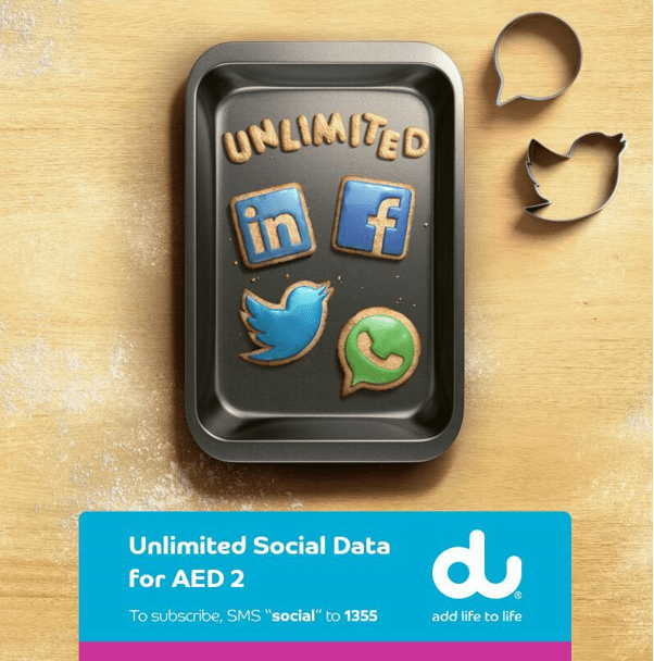 u daily social data package 2 AED