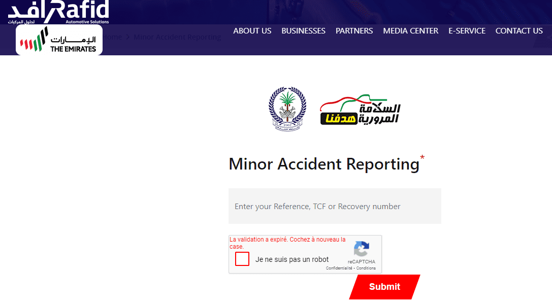 Rafid accident report